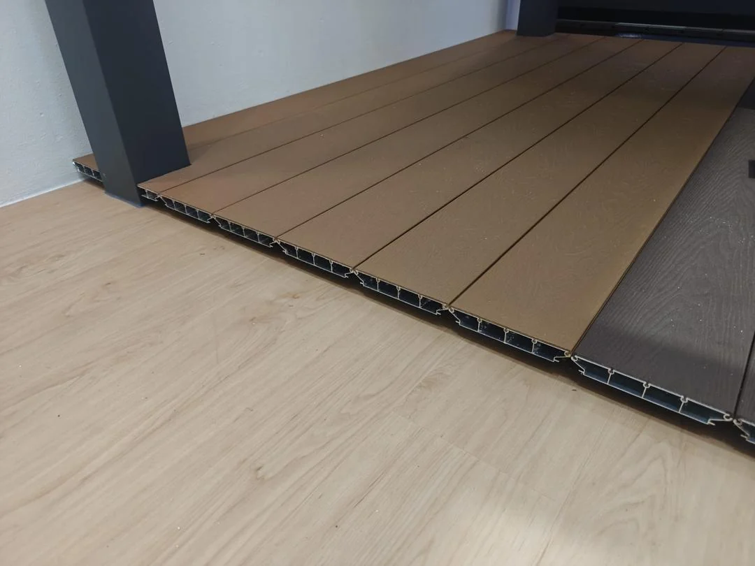 Clip and edge, aluminium decking supplied by Alu-R Pro in Singapore