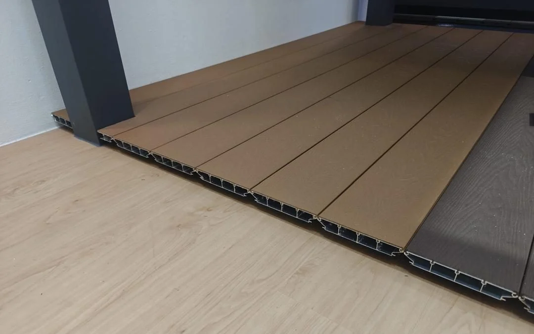 Two tone edge, aluminium decking supplied by Alu-R Pro in Singapore