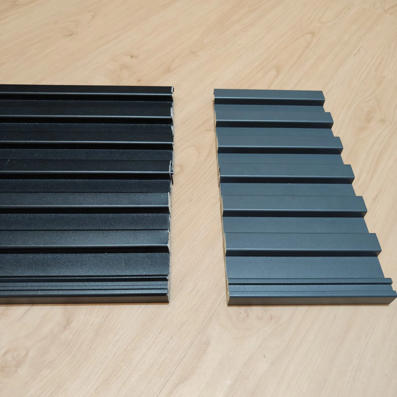 Two board widths, aluminium decking profile supplied by Alu-R Pro in Singapore